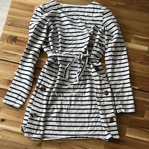 Seraphine Striped Knit Cardigan